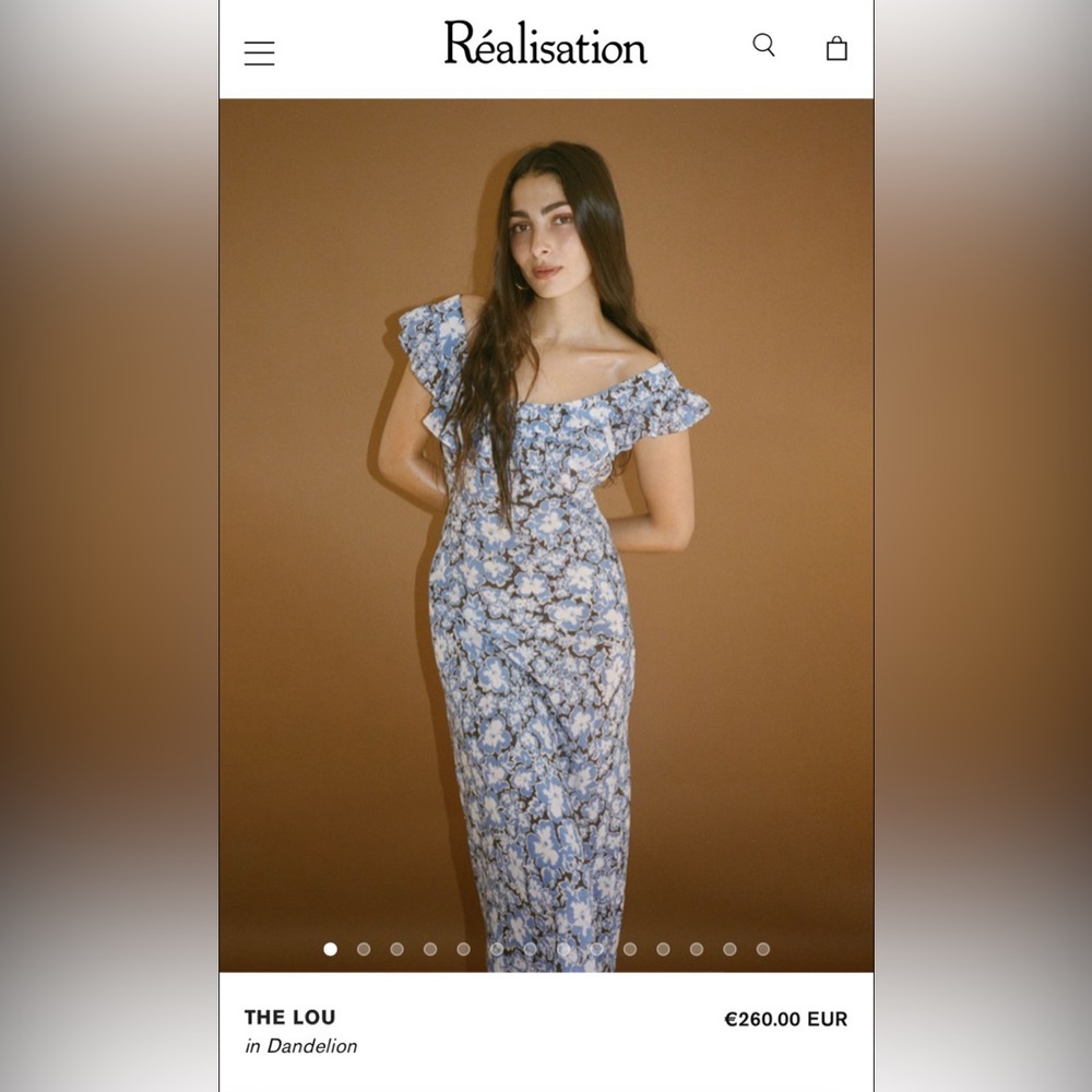 Realisation Par Blue Ruffled Maxi Sundress - Picture 4 of 6